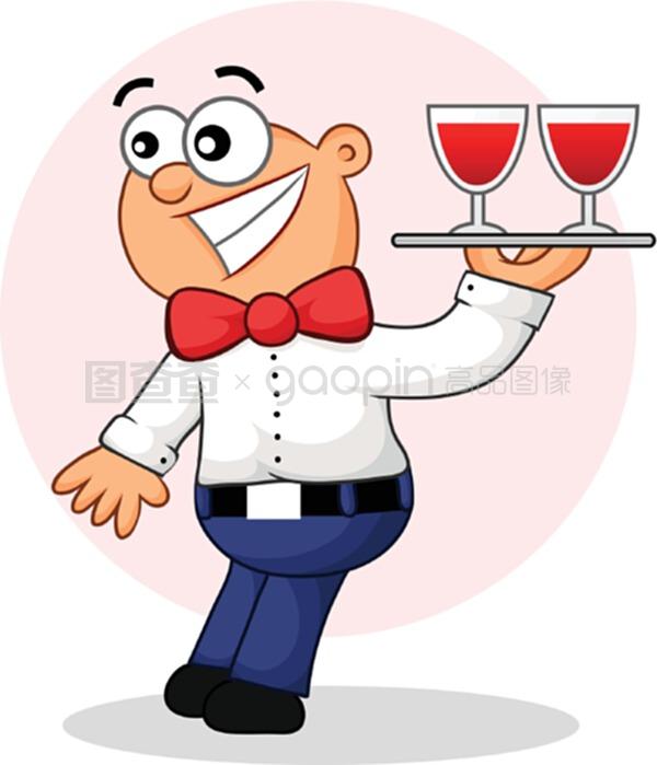驚訝的服務(wù)員 當(dāng)卡通遇上優(yōu)雅飲食